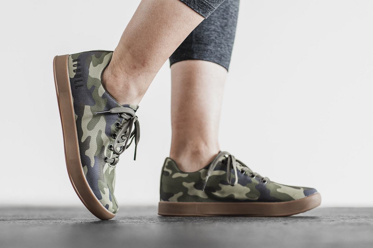 Nobull Canvas Women's Trainers Camo | Australia (BI8647)